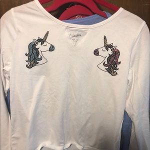 Girls 141/2-161/2 plus long sleeve tshirt